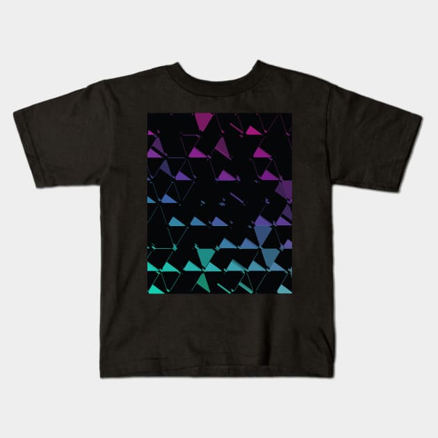 3D Futuristic GEO BG XIII Kids T-Shirt by uniqued